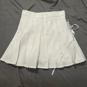 ワンピース Ribbon Wrap Pleated Skirt White Wilson Midtown Wrap Women's Tennis Skirt White